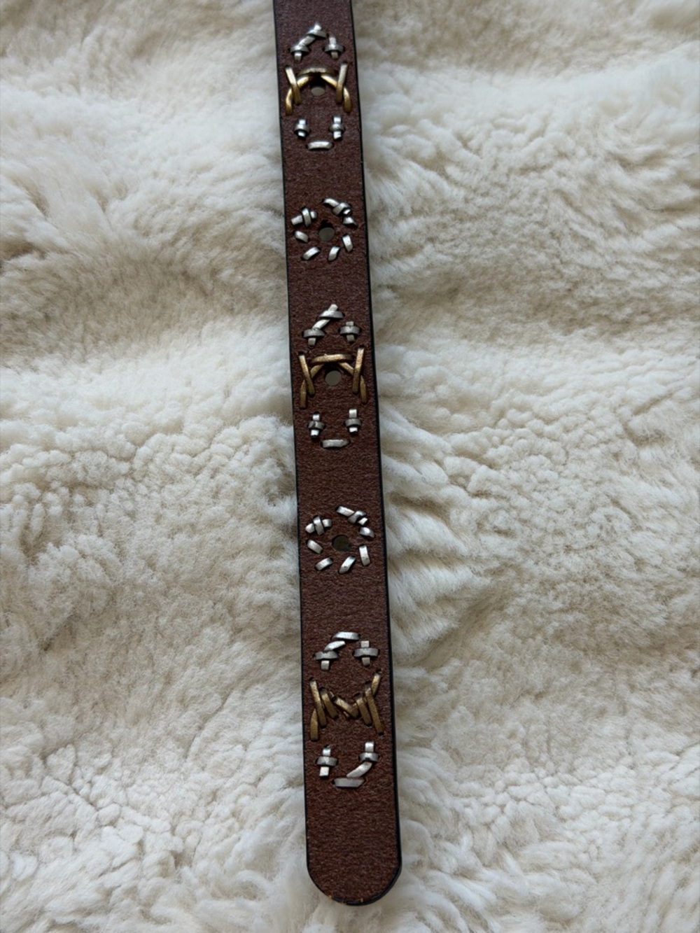 Gennie Leather Women’s Brown Waist Balt Southwestern Boho Cowgirl - 39” - Picture 9 of 16